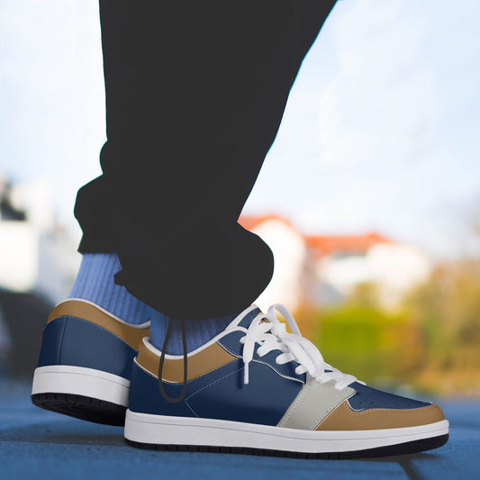 Smyly Sickwitit Low-Top Leather Sneakers - White/Black