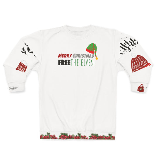 Flooded Christmas Unisex Sweatshirt Free the elves