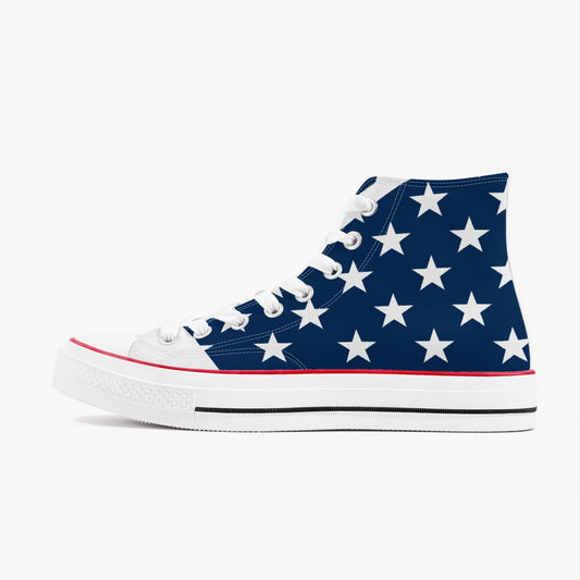 Smyly Sickwitit USA New High-Top Canvas Shoes - White